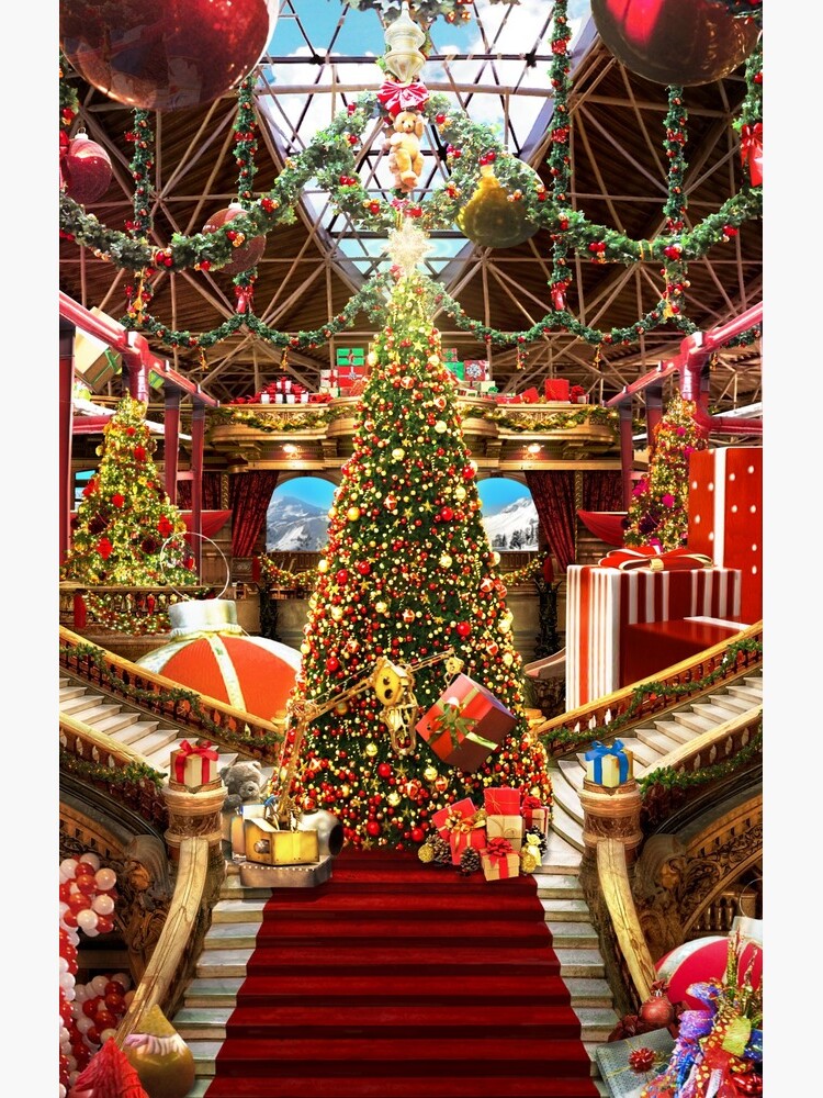 Santas Workshop - Christmas Holiday Art by EPMattson