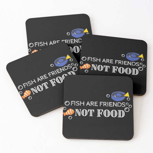 Item preview, Vegan Fish are friends not food quote - Veganuary designed and sold by Pandoras-Boxx.