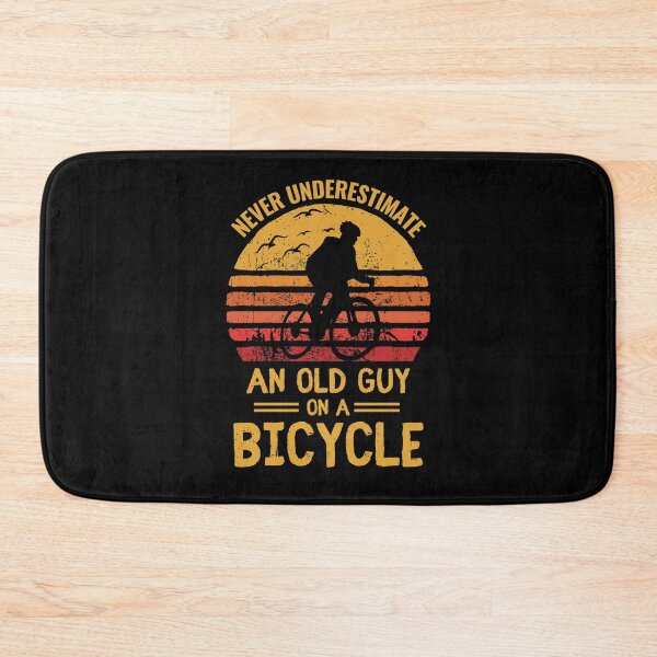 Item preview, Never underestimate an old guy on a bicycle funny biker quotes designed and sold by OneTimeEngineer.