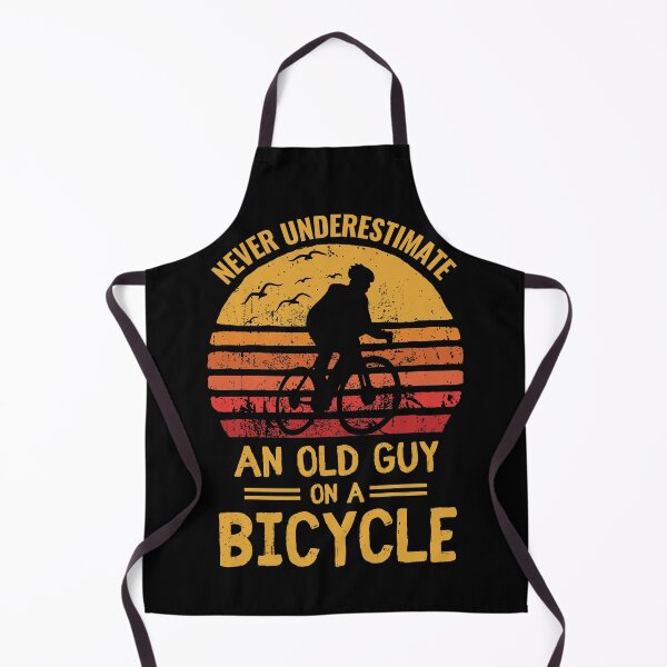 Item preview, Never underestimate an old guy on a bicycle funny biker quotes designed and sold by OneTimeEngineer.