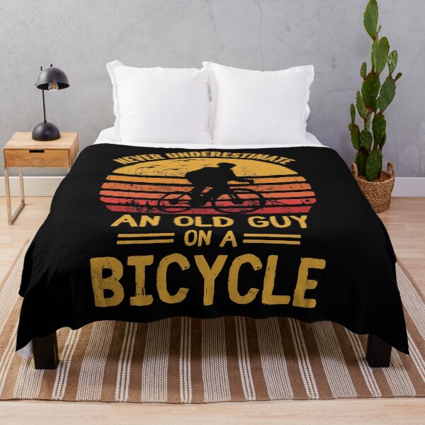 Item preview, Never underestimate an old guy on a bicycle funny biker quotes designed and sold by OneTimeEngineer.