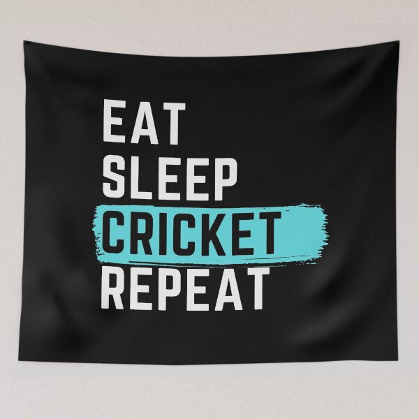 Item preview, Eat Sleep Cricket Repeat designed and sold by m95sim.