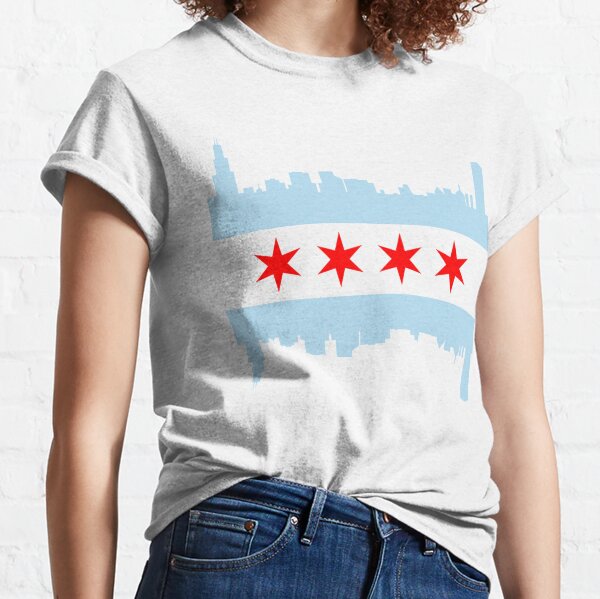 Chicago Flag Skyline Classic T-Shirt