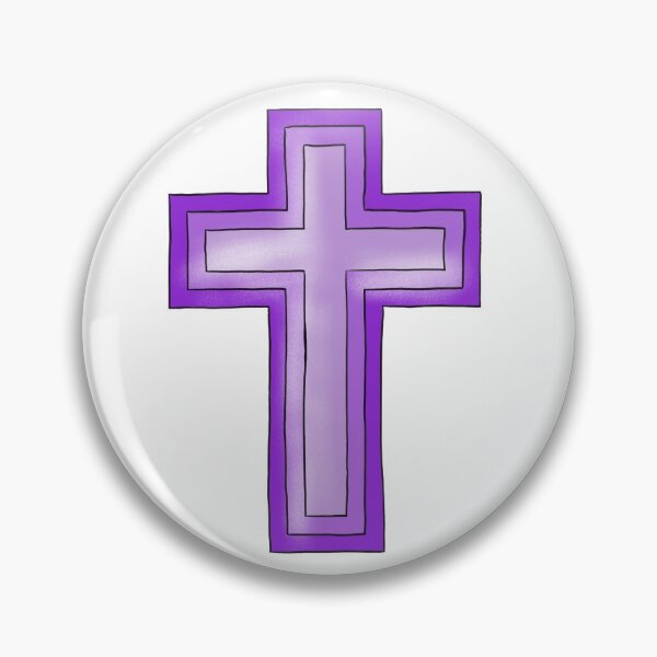 Artikelvorschau, Lila geschichtetes Kreuz entworfen und verkauft von NeedlingGod.