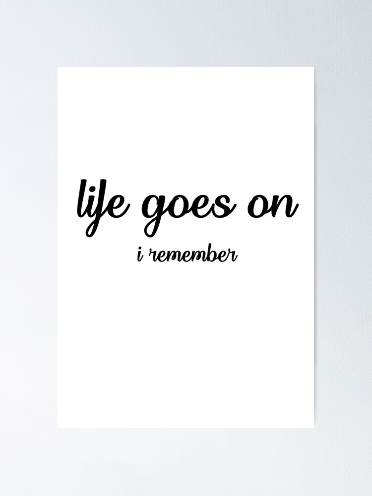 Life Goes On BTS Poster BTS Album Song Lyrics Print Kpop 