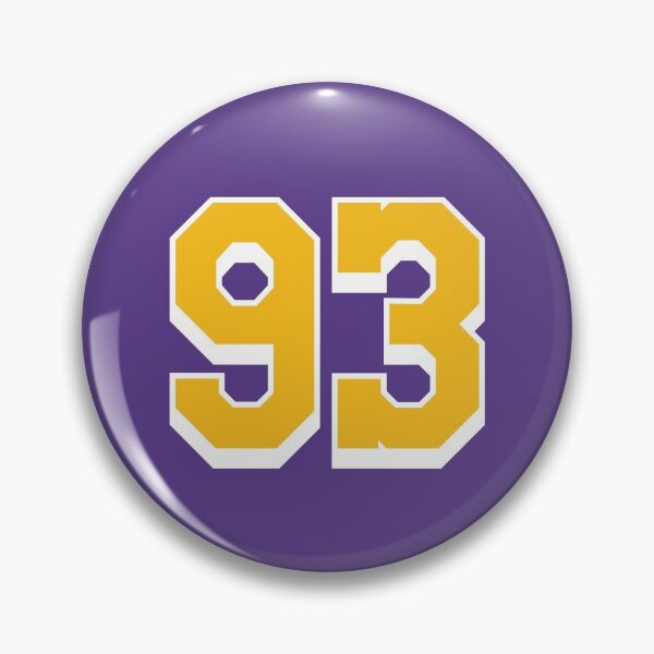 Item preview, 93 Yellow Number ninety-three Purple Basketball Jersey designed and sold by elhefe.
