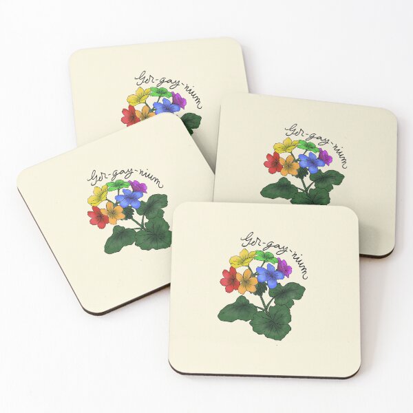 Item preview, Rainbouquet: Ger-gay-nium designed and sold by Launchycat.