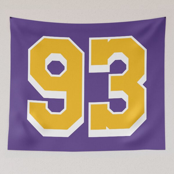 Item preview, 93 Yellow Number ninety-three Purple Basketball Jersey designed and sold by elhefe.