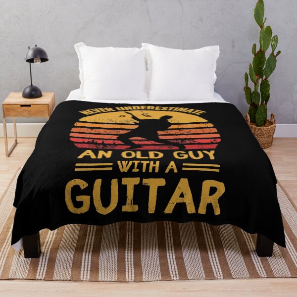 Item preview, Never underestimate an old guy with a guitar funny guitarist quotes designed and sold by OneTimeEngineer.