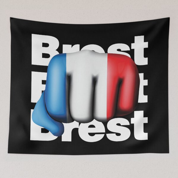 Item preview, Strong Brest French Fist France Flag designed and sold by elhefe.