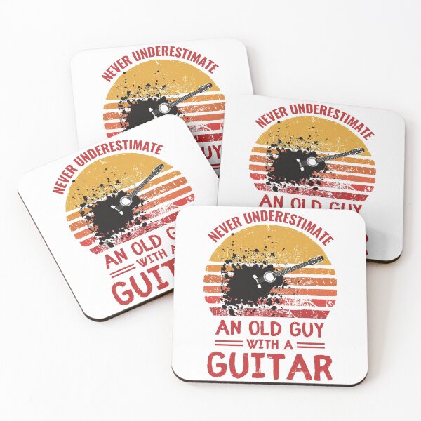 Item preview, Never underestimate an old guy with a guitar funny guitarist quotes designed and sold by OneTimeEngineer.