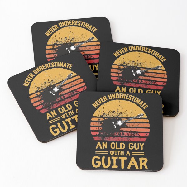 Item preview, Never underestimate an old guy with a guitar funny guitarist quotes designed and sold by OneTimeEngineer.