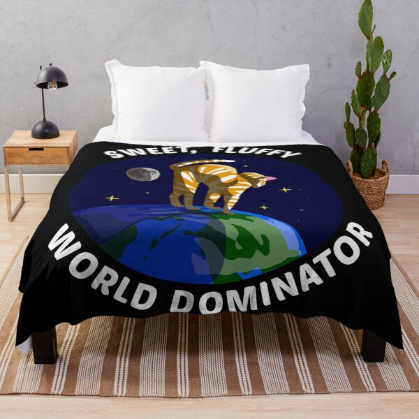 Item preview, Sweet, Fluffy World Dominator – Catoholic Planet Earth Space designed and sold by The Green Corner.