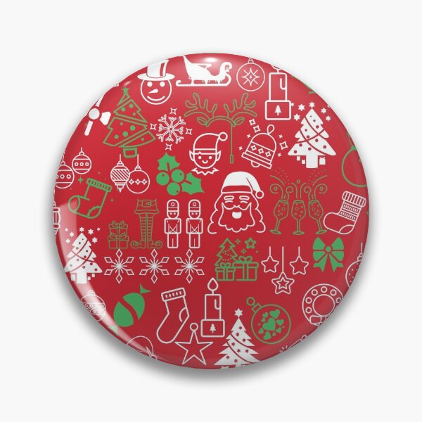 Item preview, Christmas doodle Red green white collection by Studio M & Co designed and sold by Studio M & Co..
