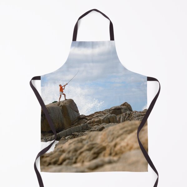 Item preview, Fishing On The Rocks At Sea designed and sold by comcamworld.