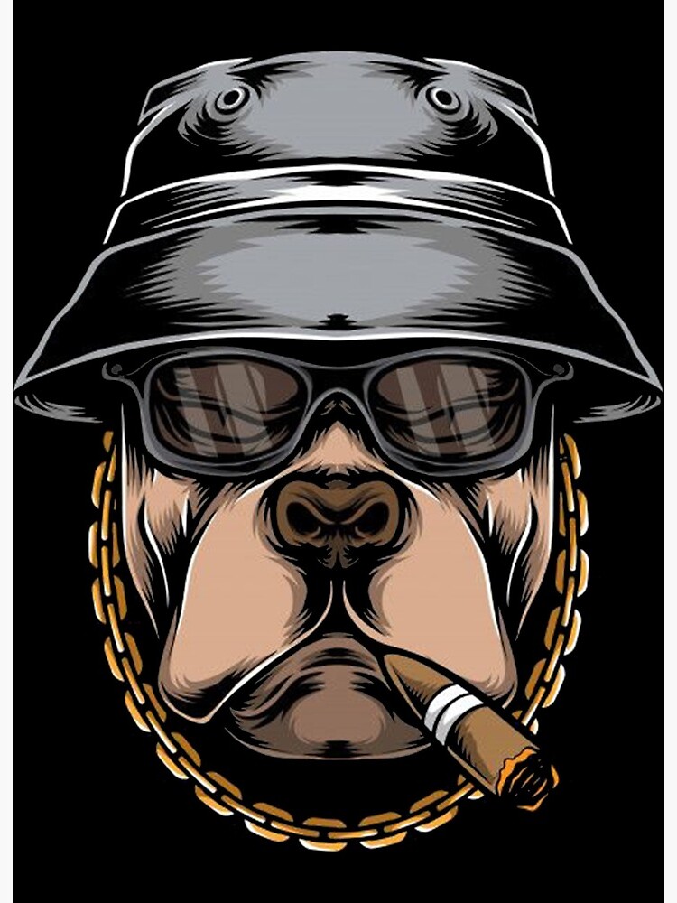 Gangster Black Dog Tank by Hip Doggie