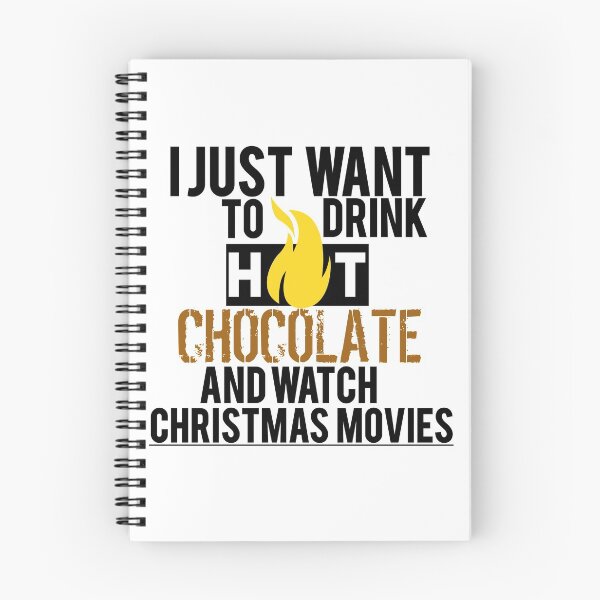 Aperçu de l'œuvre Je veux juste boire du chocolat chaud et regarder des films de Noël créée et vendue par Caesar-store.