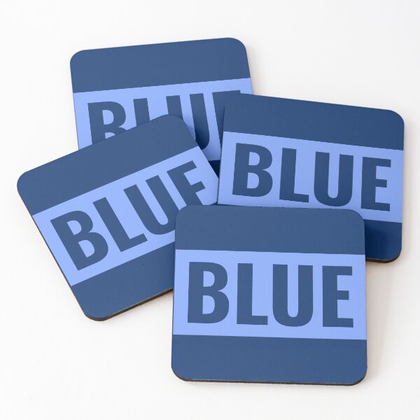 Item preview, Blue text simple classic typography designed and sold by AmongOtherThngs.