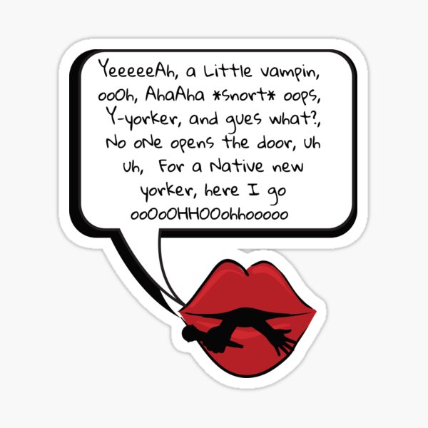 Native new Yorker Wendy Williams Masked Singer Sticker
