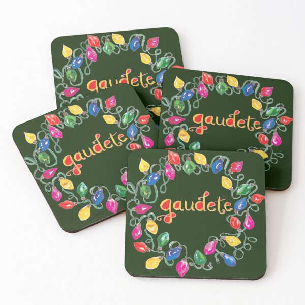 Item preview, Christmas Lights Hand-Lettered, Hand-Drawn Design! Gaudete - Rejoice  designed and sold by MaryKunzGoldman.