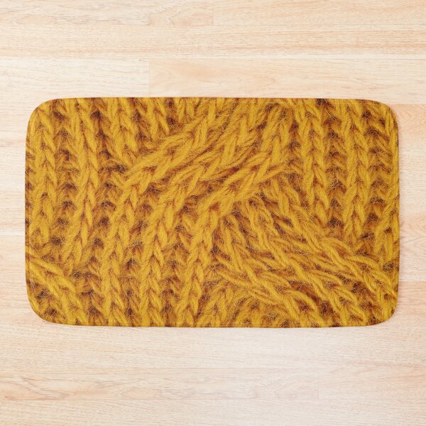 Item preview, Knitted yellow pattern designed and sold by DarkArtStudio.