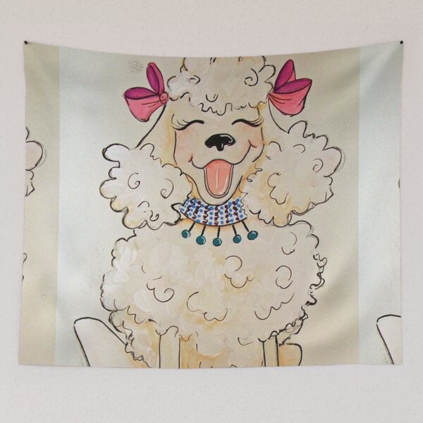 Item preview, Poodle cute pet dog dogs pets puppy art caniche smile designed and sold by Coolstuff4you71.