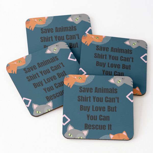 Item preview, Save Animals Shirt You Can't Buy Love But You Can Rescue It designed and sold by piskwi.