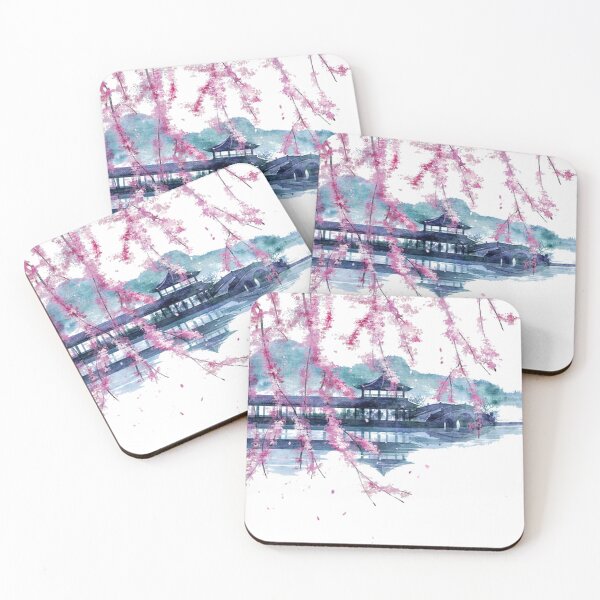 Item preview, Reflection of Palace behind Cherry blossom Branches designed and sold by SherriMans.