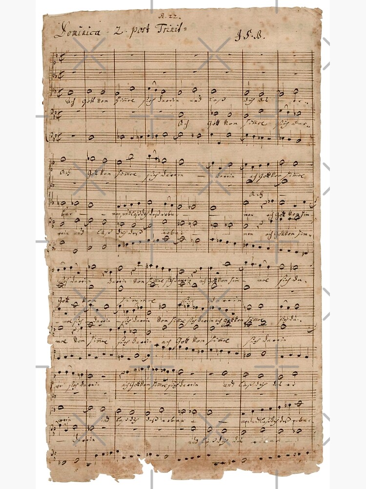Bach | Original handwritten score by Johann Sebastian Bach Premium ...