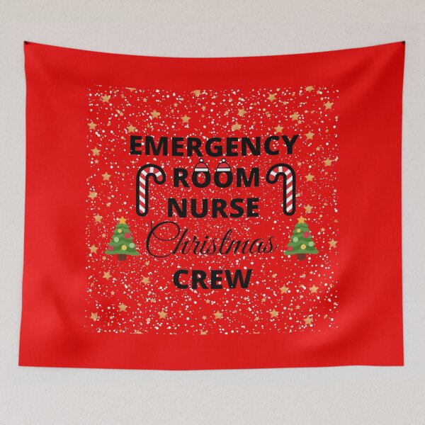 Item preview, Emergency Room Nurse Christmas Crew | Funny Christmas Quote designed and sold by metin1331.