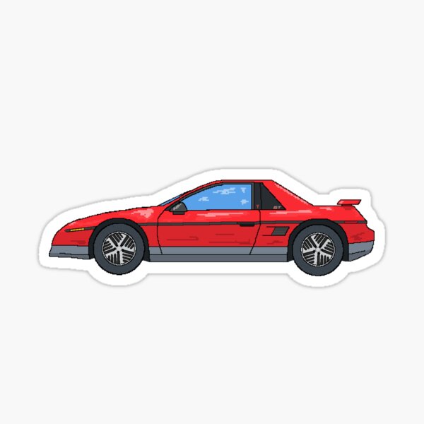 Red Fiero Notchback GT Sticker