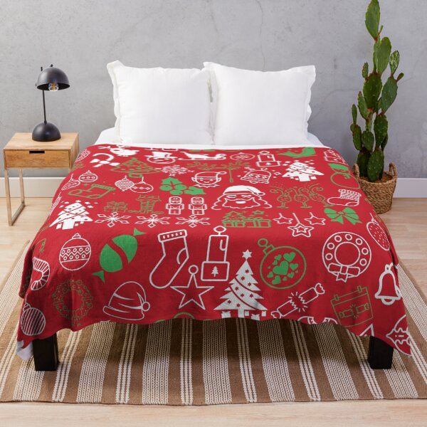 Item preview, Christmas doodle Red green white collection by Studio M & Co designed and sold by Studio M & Co..