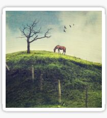 Horse on a Colombian Hillside Sticker