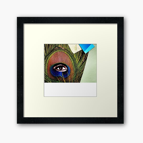 "Eye of the Feather" Framed Art Print