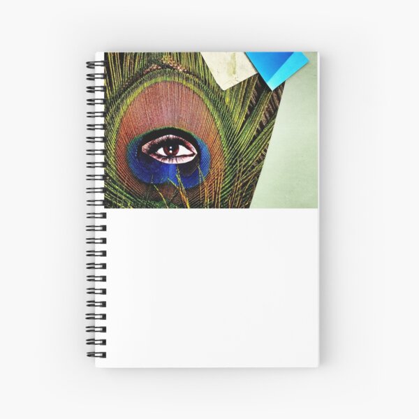 "Eye of the Feather" Spiral Notebook
