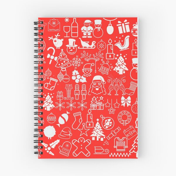 Item preview, Fun Christmas doodle Red White collection by Studio M & Co designed and sold by Studio M & Co..