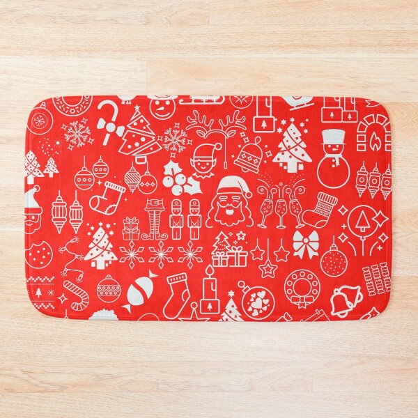 Item preview, Fun Christmas doodle Red White collection by Studio M & Co designed and sold by Studio M & Co..