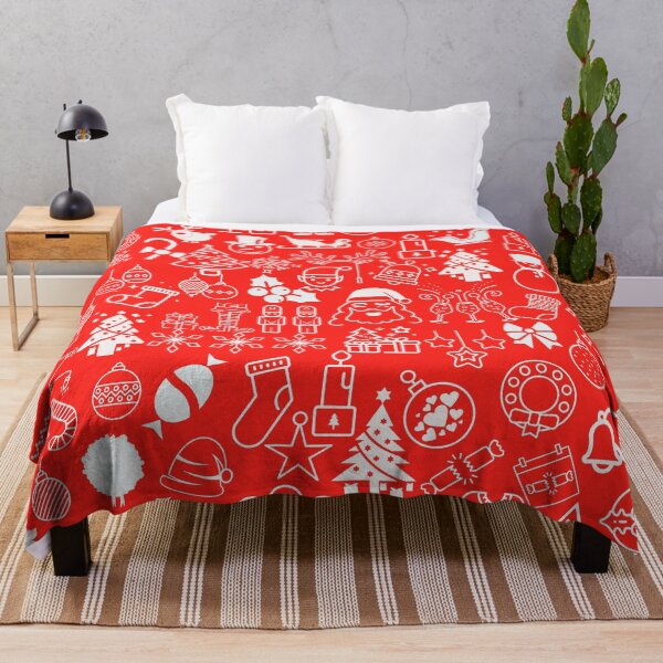 Item preview, Fun Christmas doodle Red White collection by Studio M & Co designed and sold by Studio M & Co..