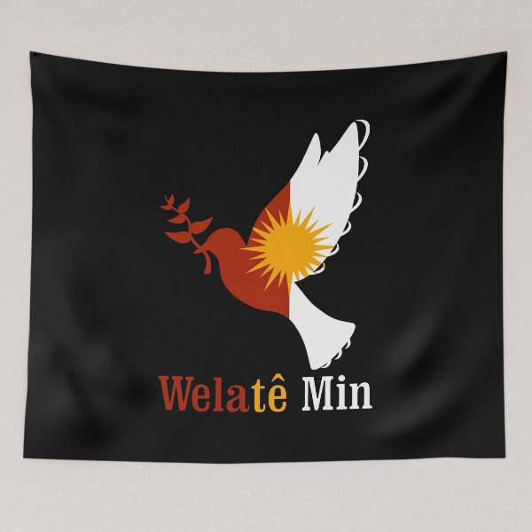 Item preview, Welate Min Ezidxan flag Ezidi bird designed and sold by AdelloDeAmo.