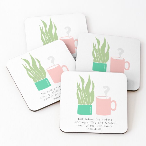 Item preview, Houseplant and coffee slogan artwork designed and sold by TASORA.