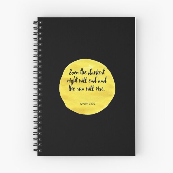 Item preview, Victor Hugo - Even the darkest night will end and the sun will rise. designed and sold by SocraticQuotes.