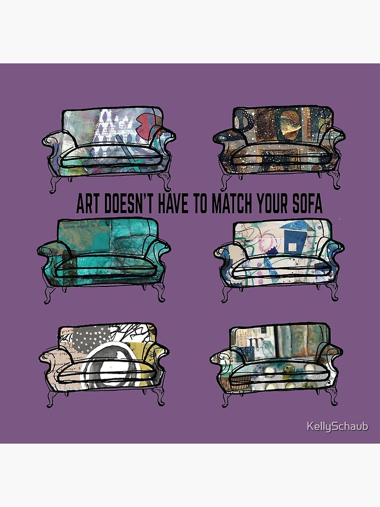 Thumbnail 2 of 2, Tote Bag, Art Doesn't Have to Match Your Sofa designed and sold by KellySchaub.