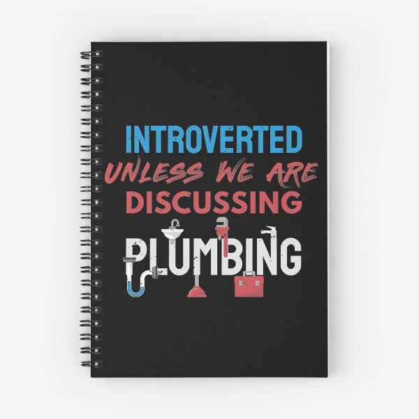 Item preview, Introverted unless we are discussing plumbing / plumber gift idea, plumbing gift, love plumbing, handyman present designed and sold by anodyle.