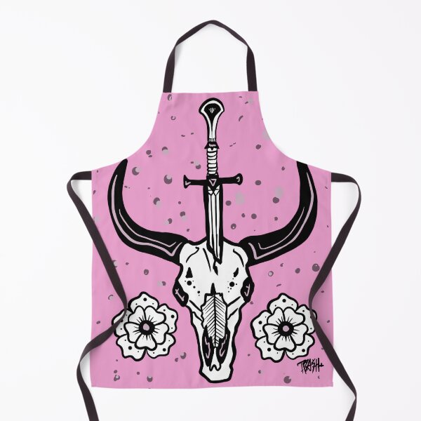 Item preview, Cow skull with pink highlights designed and sold by TrashTats.