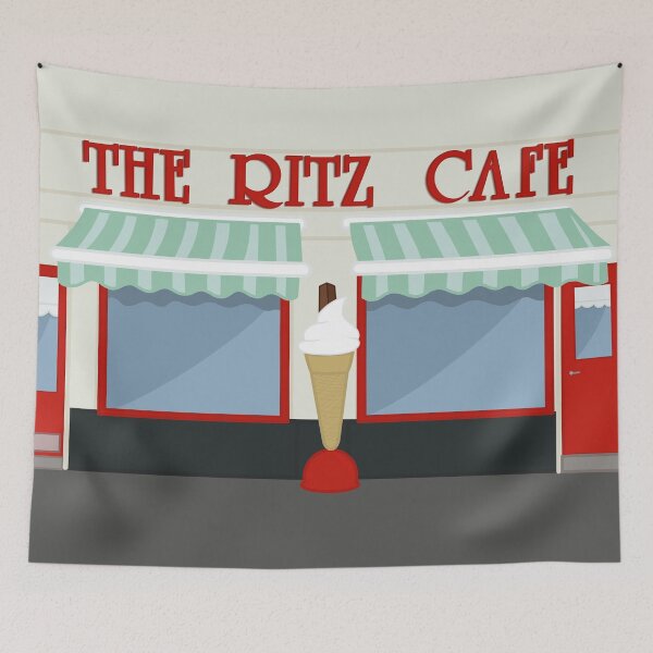 Item preview, The Ritz Cafe, Millport designed and sold by lunajane.