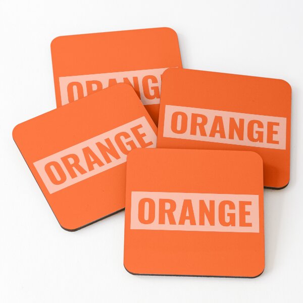 Item preview, Orange text simple classic typography designed and sold by AmongOtherThngs.
