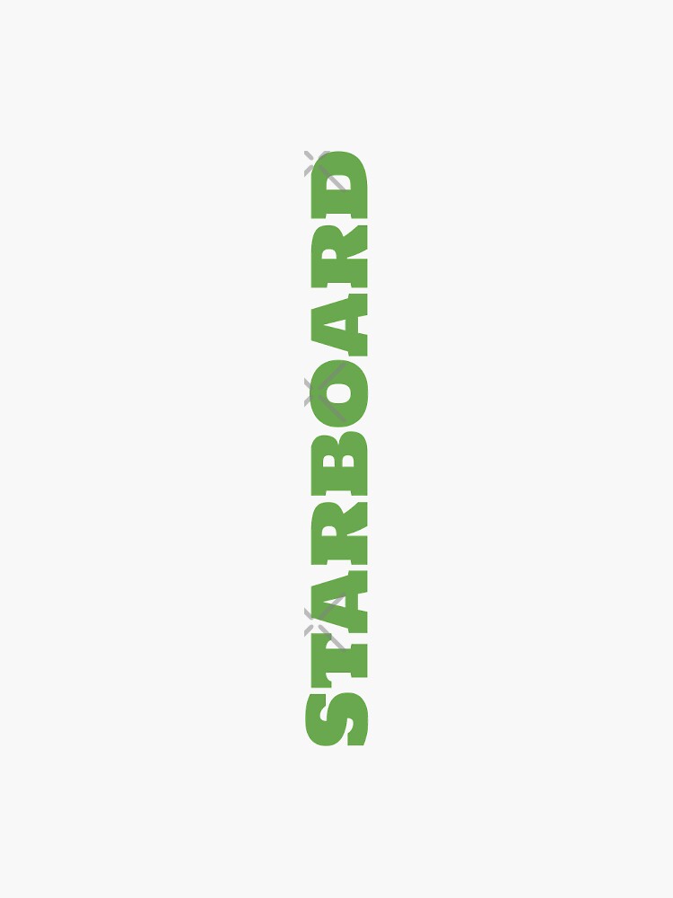 "starboard" Sticker for Sale by aureliai Redbubble