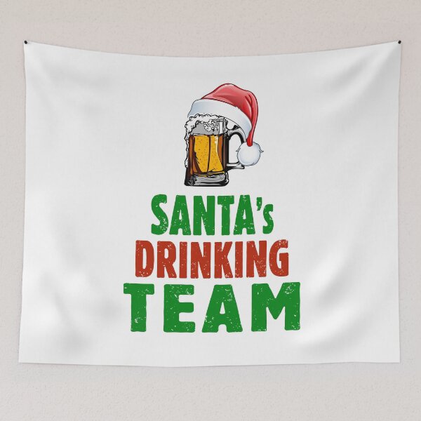Item preview, Funny Team Santa Christmas Vintage Design for Beer Lover Mens and Womens - Santa's Drinking Team - Parody to Cookie Baking Team - Awesome Christmas Family Matching Team Santa Gifts Pajamas T-shirts designed and sold by WG-Factory.