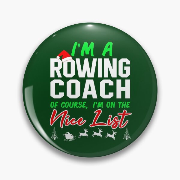 Item preview, Santa's Favorite Rowing Coach Funny Sports Quote Christmas Gift designed and sold by STdesigns.