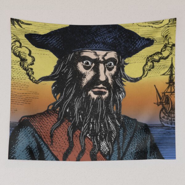 Item preview, Edward Teach AKA Blackbeard, English Pirate designed and sold by ScienceSource.